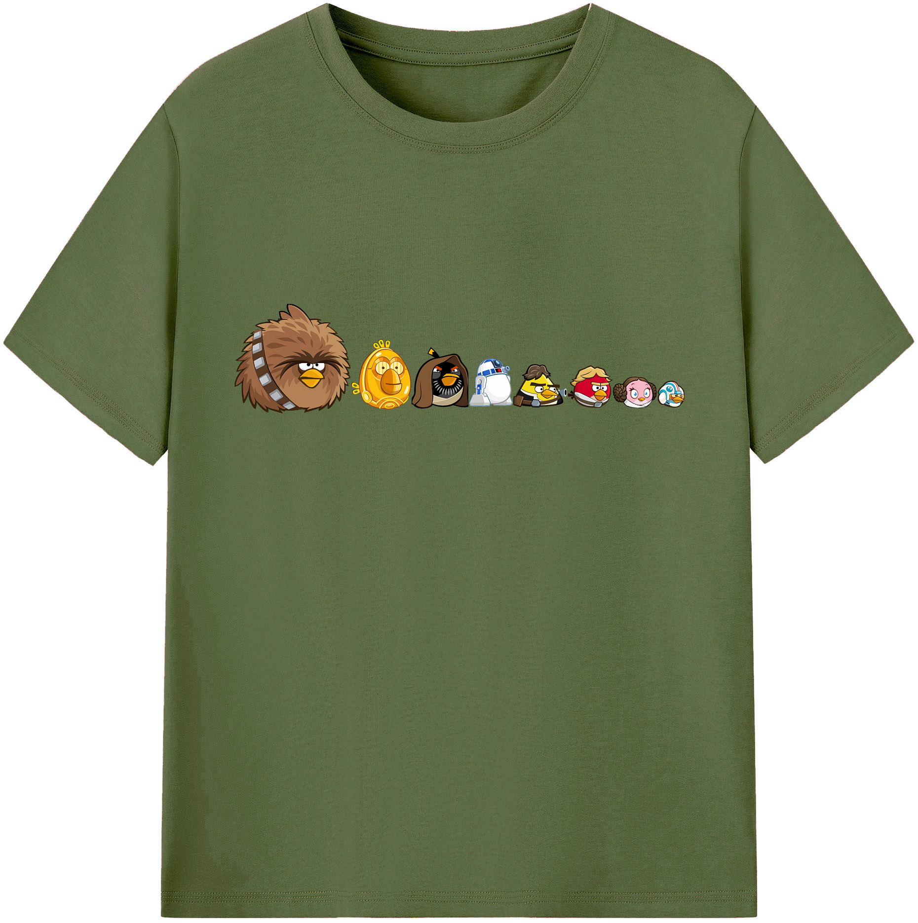 （画像用） Angry Birds アングリーバード 綿100％半袖Tシャツ（フロントプリント）